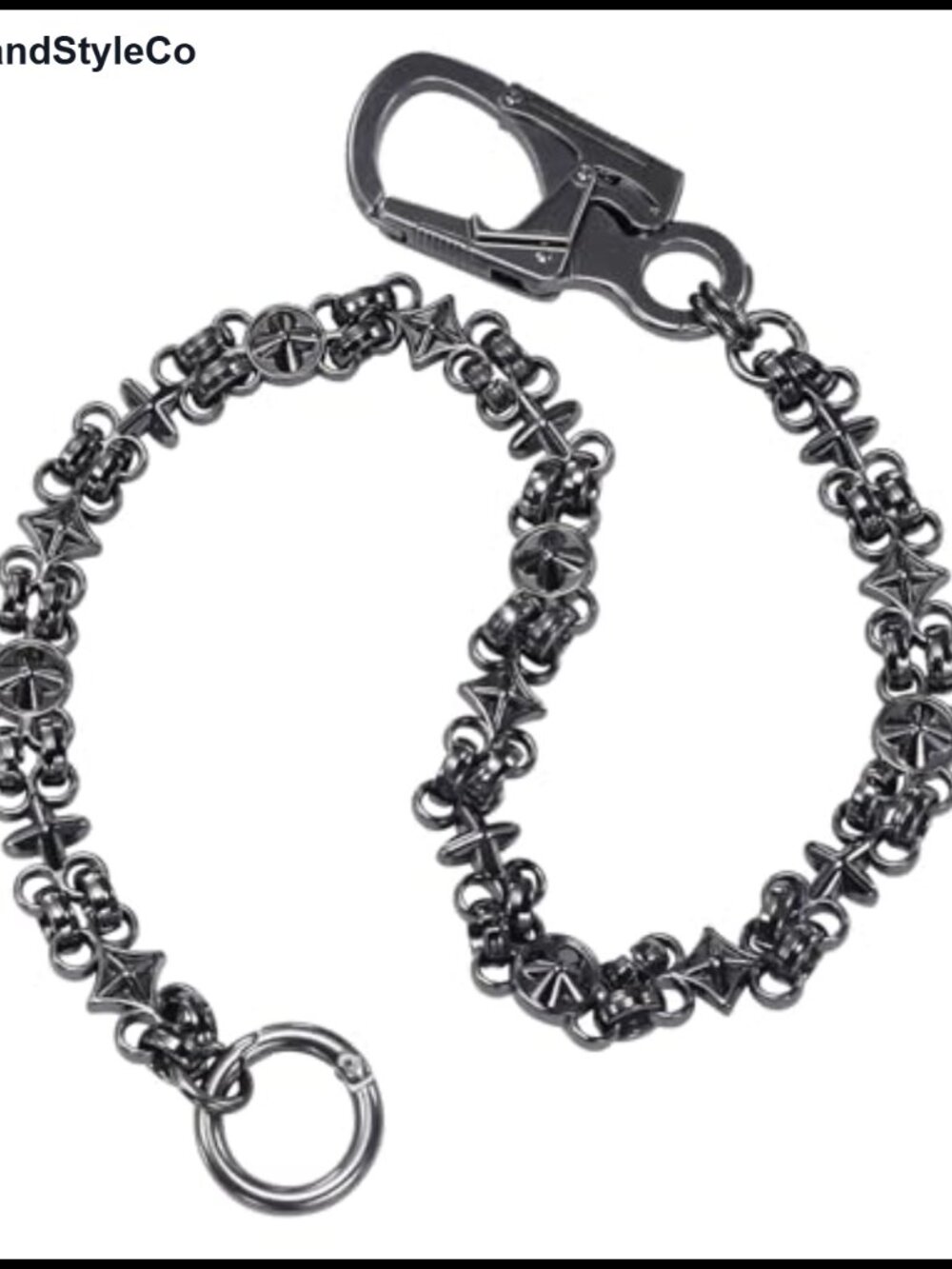 Zinc Alloy Wallet Chain 25 Inch Punk Hip Hop Belt Chain Accessory